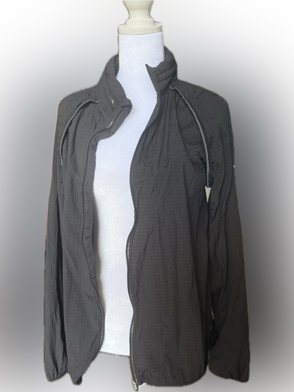 Gymshark Lightweight Zip Jacket Black Size M Athletic Running Workout